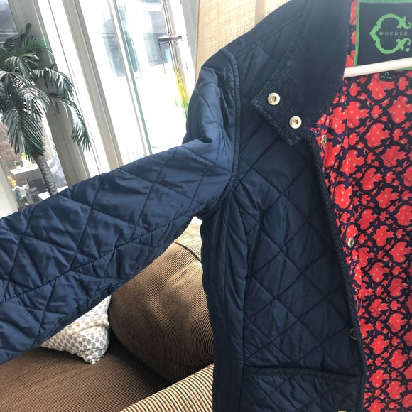 C wonder Navy Quilted Jacket - Picture 2 of 3